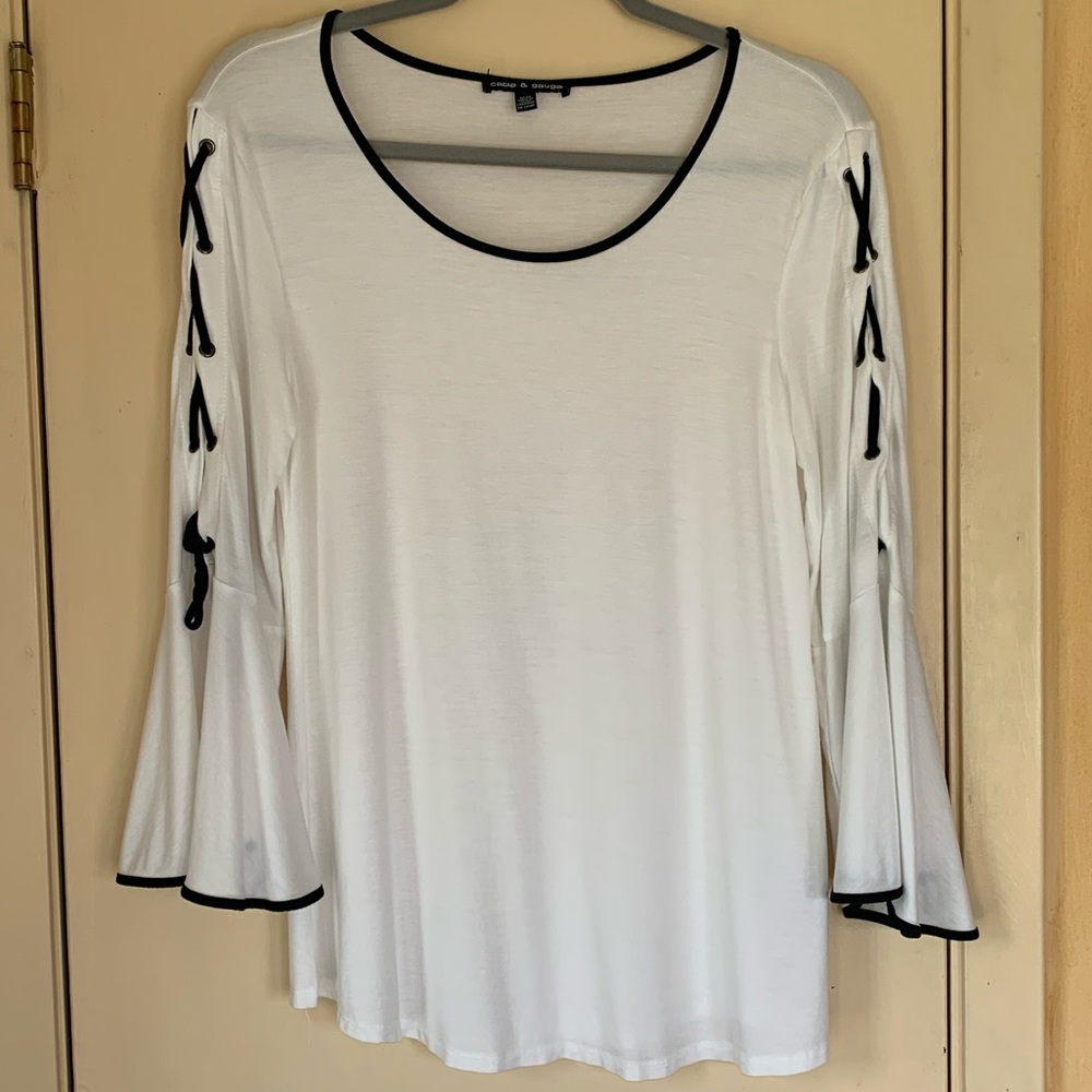 Cable & Gauge Viscose Tee